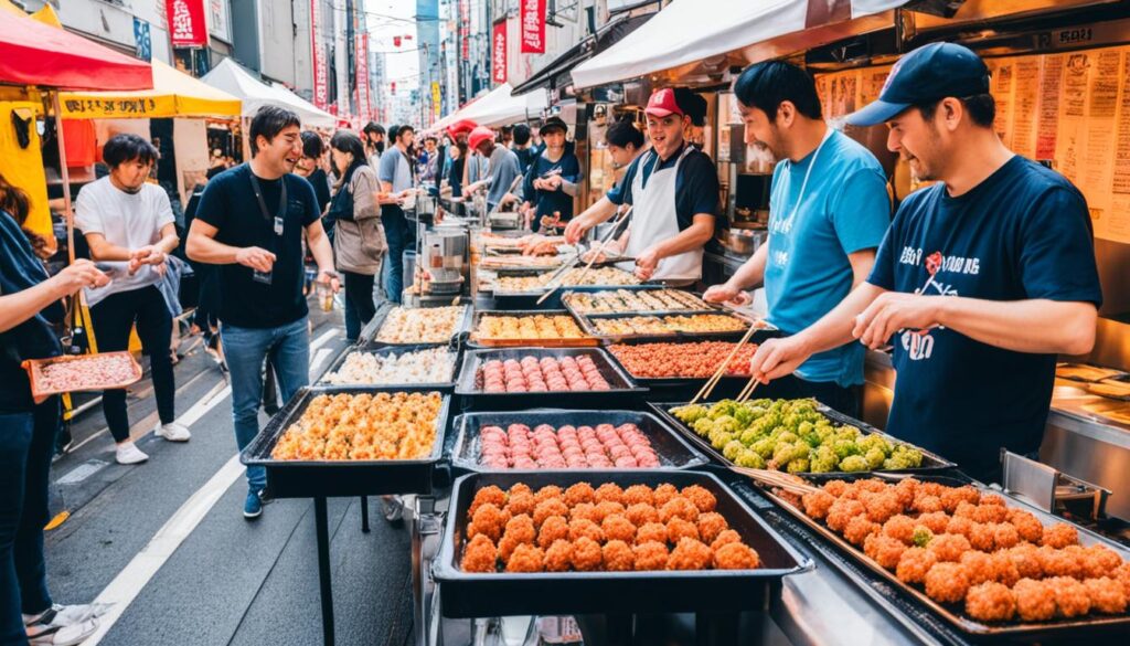 Cheap Street Food in Osaka