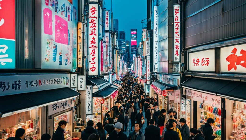 Shopping districts in Tokyo