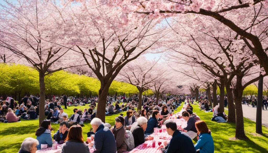 Hanami at Ueno-kōen