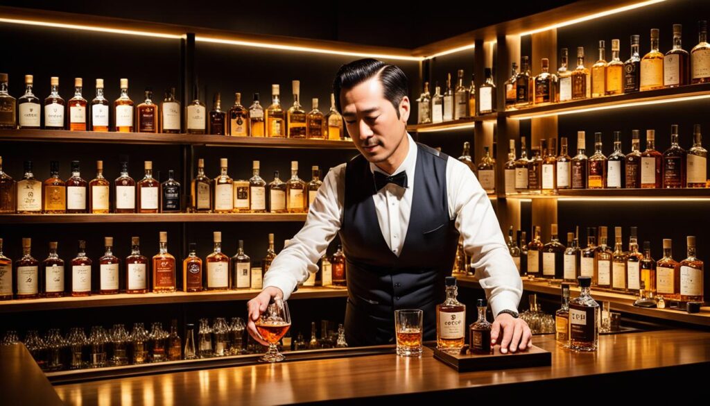 Suntory Whisky Bottle Bar Sapporo Bar Garbo